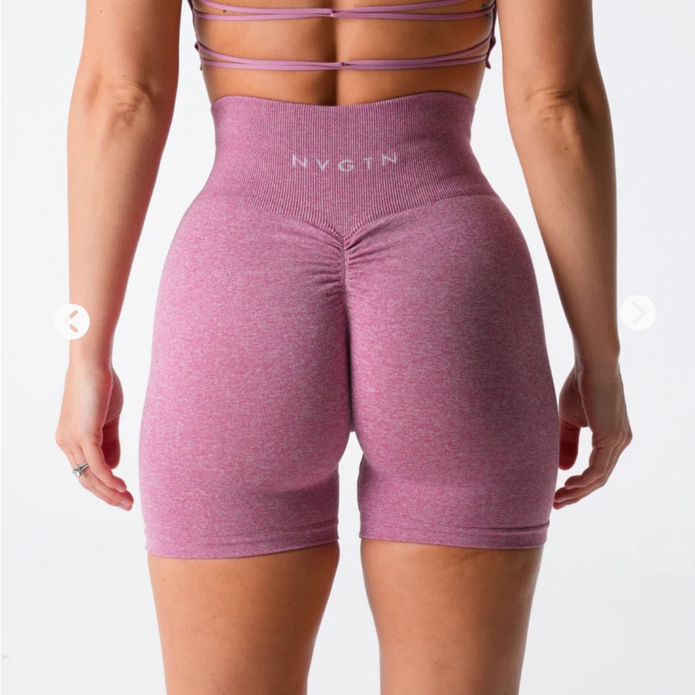 NVGTN Women's Pink High-Waisted Shorts